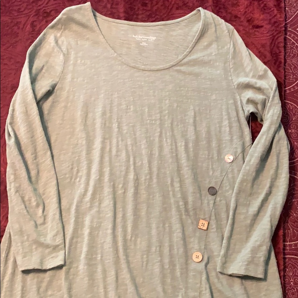 Soft Surroundings light green shirt tunic large